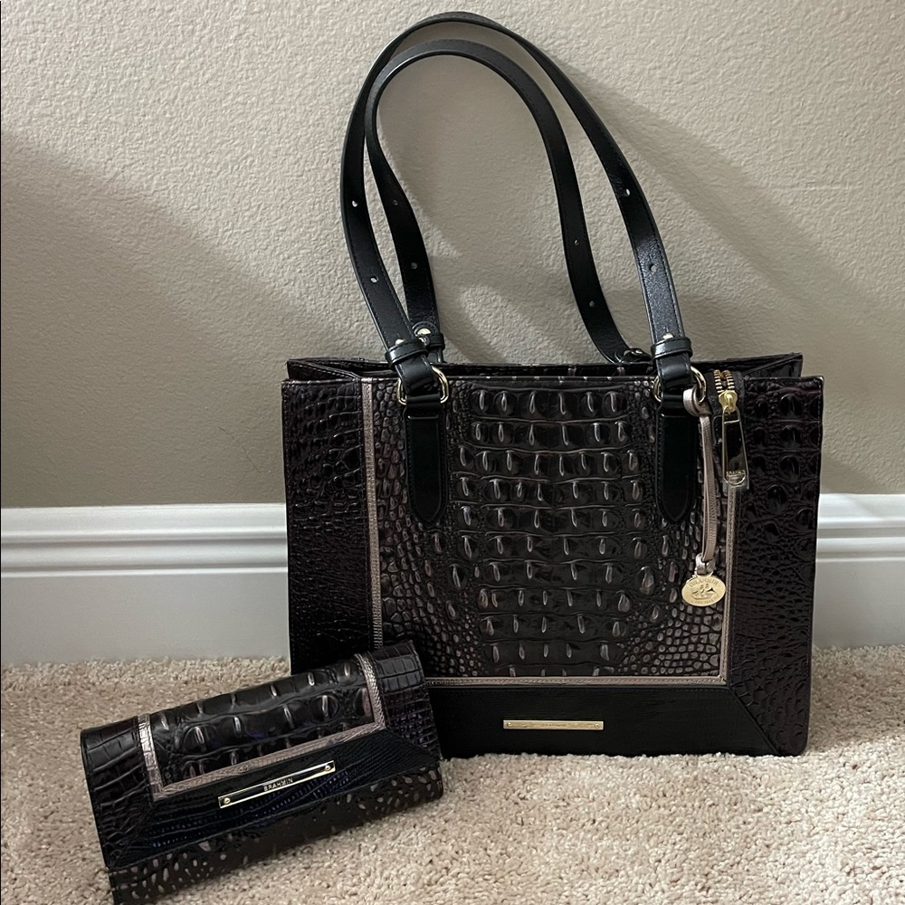 Brahmin Tote with matching wallet